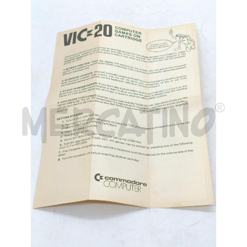 VIDEO GIOCO VIC 20 CARTRIDGE MOLE ATTACK | Mercatino dell'Usato Moncalieri bengasi 3