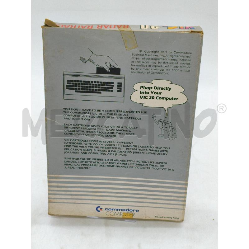 VIDEO GIOCO VIC 20 CARTRIDGE RADAR RATRACE | Mercatino dell'Usato Moncalieri bengasi 2