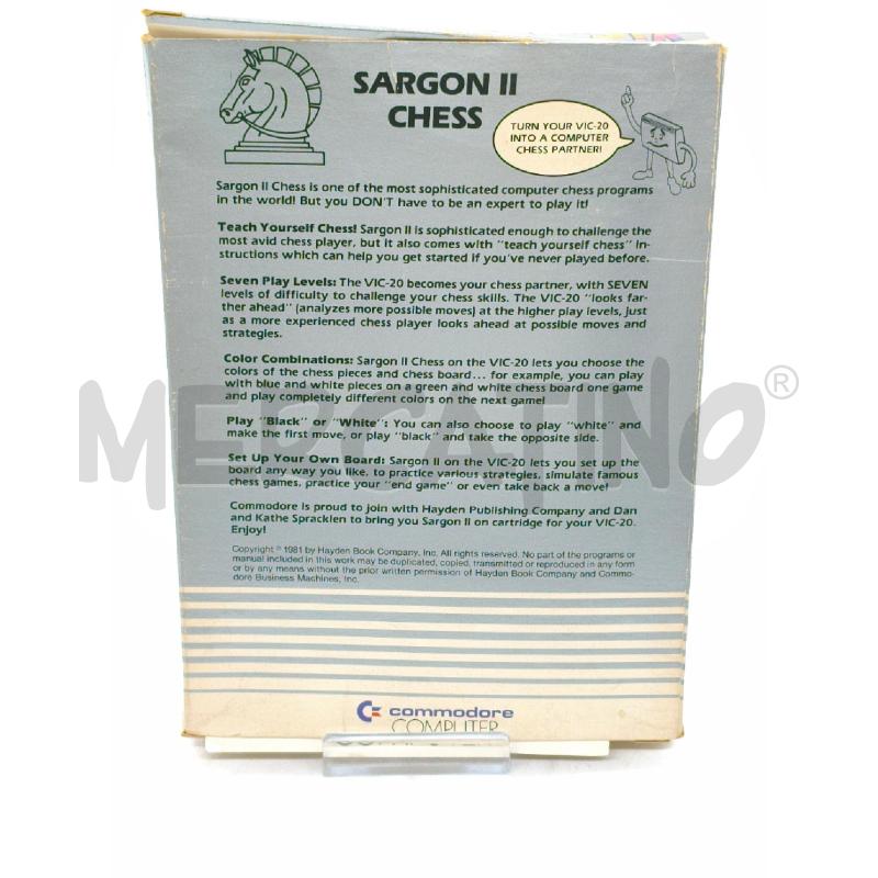 VIDEO GIOCO VIC 20 CARTRIDGE SARGON II CHESS | Mercatino dell'Usato Moncalieri bengasi 2