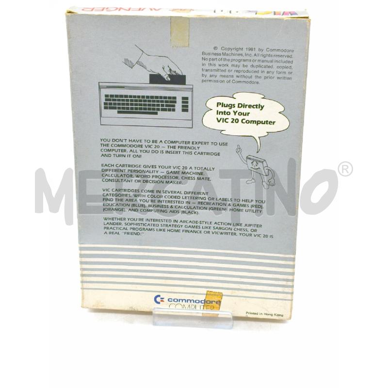 VIDEO GIOCO VIC 20 CARTRIDGE VIC AVENGER | Mercatino dell'Usato Moncalieri bengasi 2