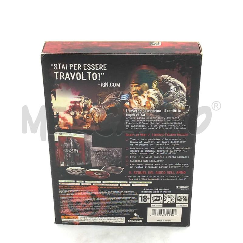 VIDEO GIOCO XBOX 360 GEARS OF WAR 2 EDIZIONE LIMITATA | Mercatino dell'Usato Moncalieri bengasi 2