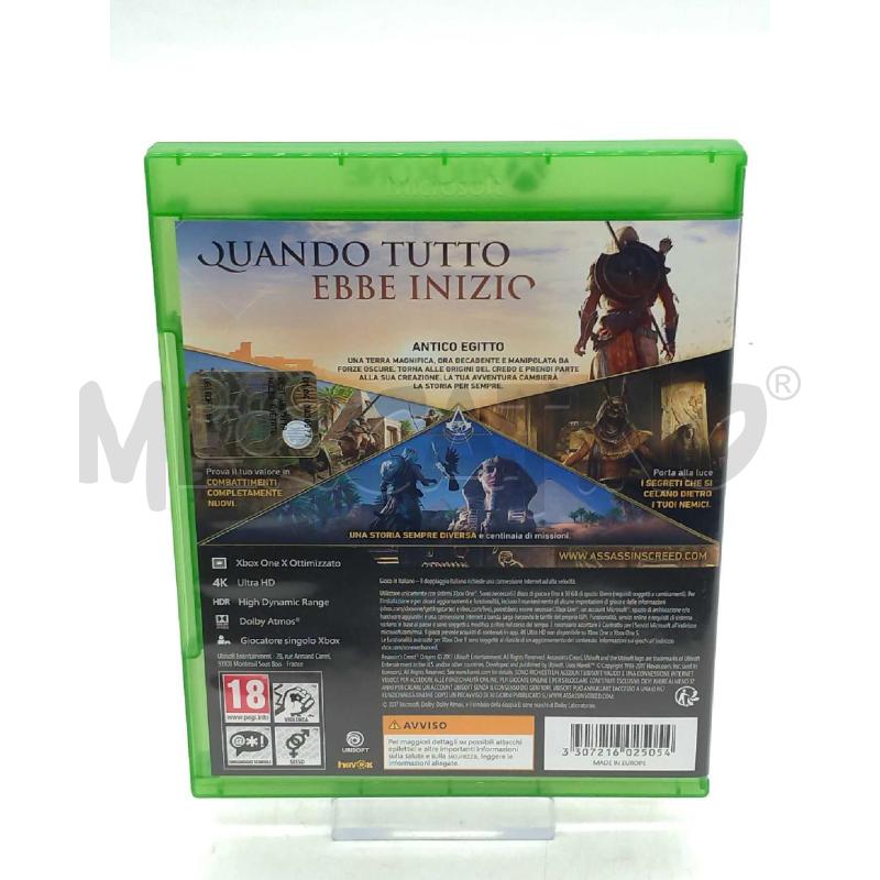 VIDEO GIOCO XBOX ONE ASSASSIN'S CREED ORIGINS | Mercatino dell'Usato Moncalieri bengasi 2
