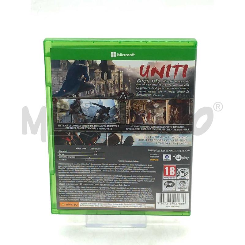 VIDEO GIOCO XBOX ONE ASSASSIN'S CREED UNITY | Mercatino dell'Usato Moncalieri bengasi 2