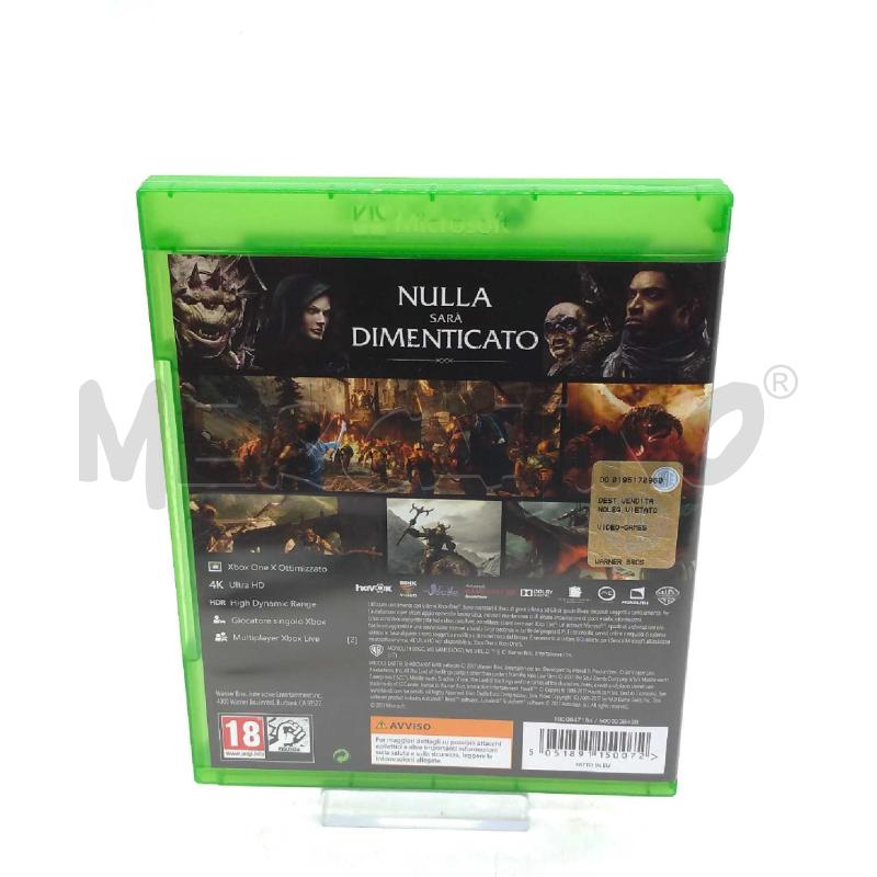 VIDEO GIOCO XBOX ONE L'OMBRA DELLA GUERRA LA TERRA DI MEZZO | Mercatino dell'Usato Moncalieri bengasi 2