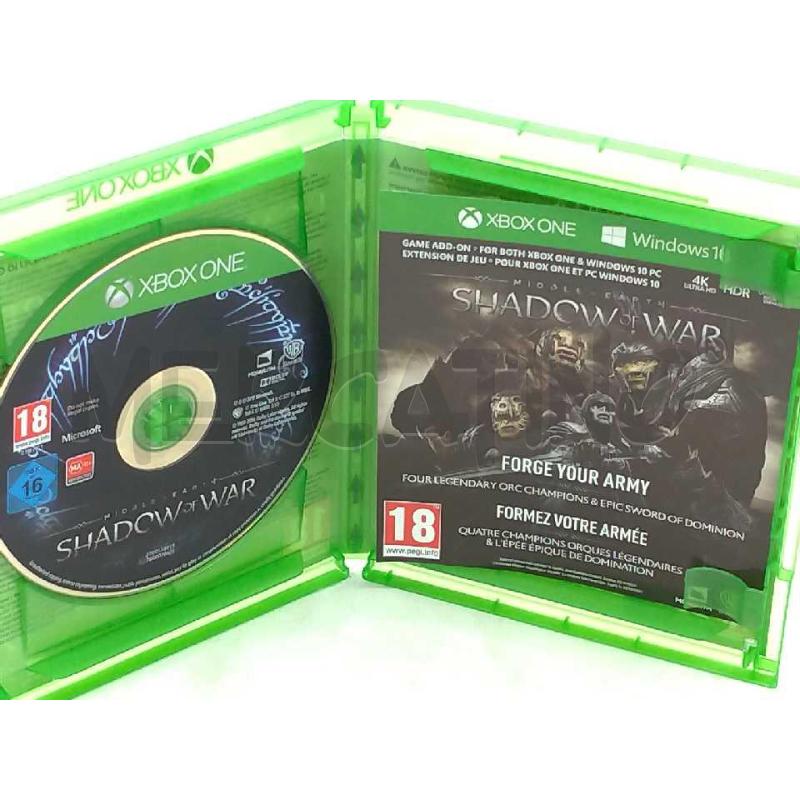 VIDEO GIOCO XBOX ONE L'OMBRA DELLA GUERRA LA TERRA DI MEZZO | Mercatino dell'Usato Moncalieri bengasi 3