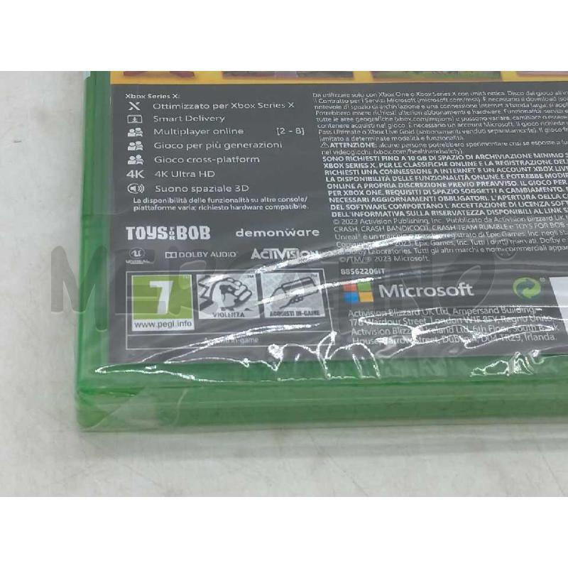 VIDEO GIOCO XBOX ONE SERIES X CRASH TEAM RUMBLE SIGILLATO | Mercatino dell'Usato Moncalieri bengasi 4