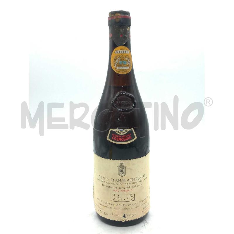 VINO BARBARESCO CONTI DELLA CREMOSINO 1965 | Mercatino dell'Usato Moncalieri bengasi 1