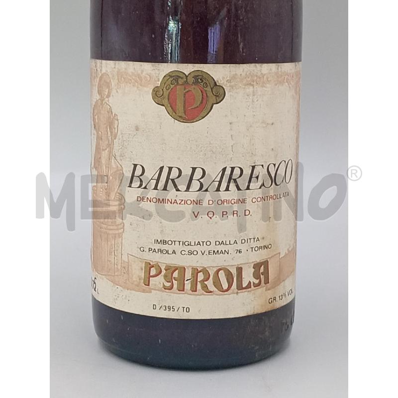 VINO BARBARESCO PAROLA 1979 | Mercatino dell'Usato Moncalieri bengasi 2