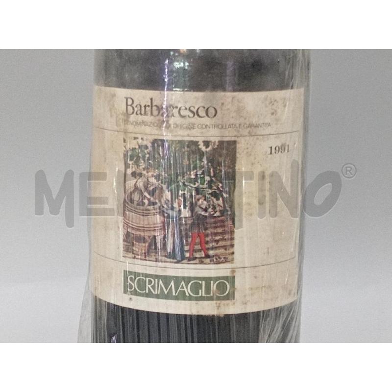 VINO BARBARESCO SCRIMAGLIO 1991 | Mercatino dell'Usato Moncalieri bengasi 2