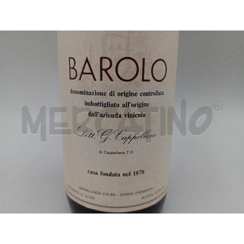 VINO BAROLO CAPPELLAN O 1973 DOCG  | Mercatino dell'Usato Moncalieri bengasi 2