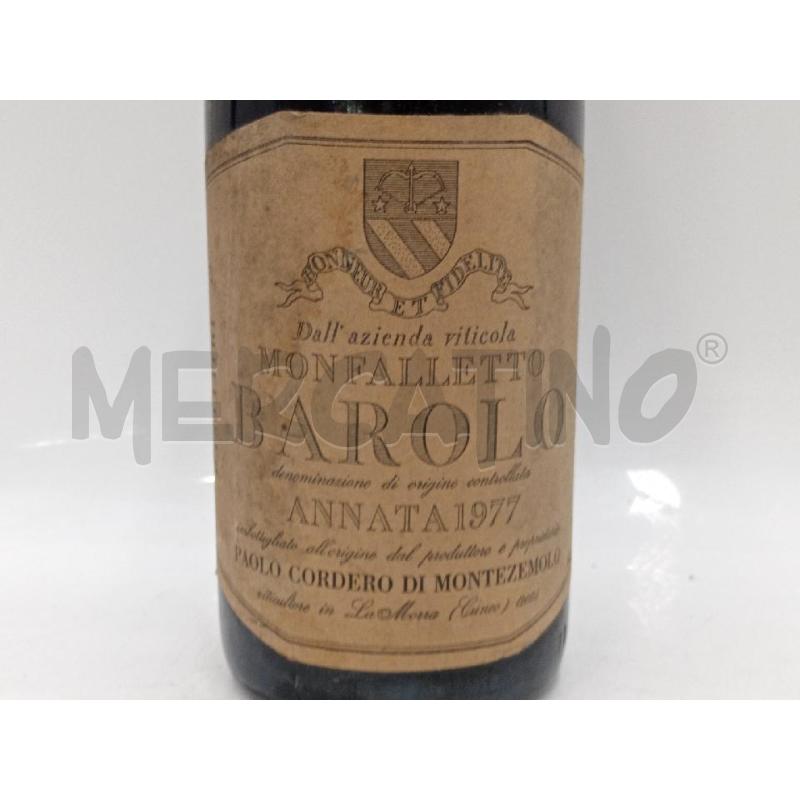 VINO BAROLO CORDERO DI MONTEZEMOLO 1977  | Mercatino dell'Usato Moncalieri bengasi 2