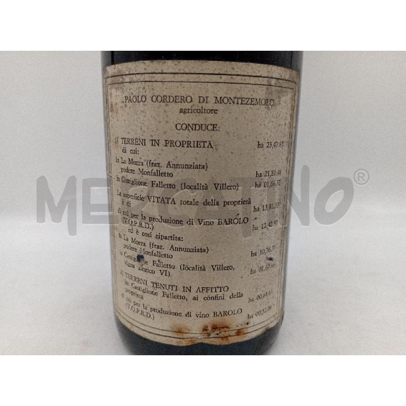 VINO BAROLO CORDERO DI MONTEZEMOLO 1977  | Mercatino dell'Usato Moncalieri bengasi 4