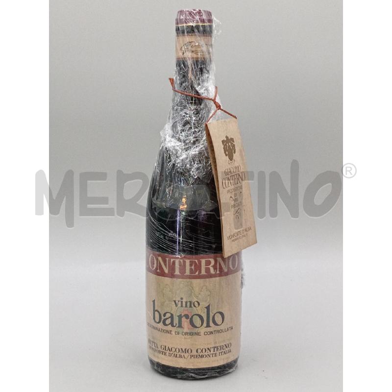 VINO BAROLO GIACOMO CONTERNO 1967 CON ETICHETTA  | Mercatino dell'Usato Moncalieri bengasi 1