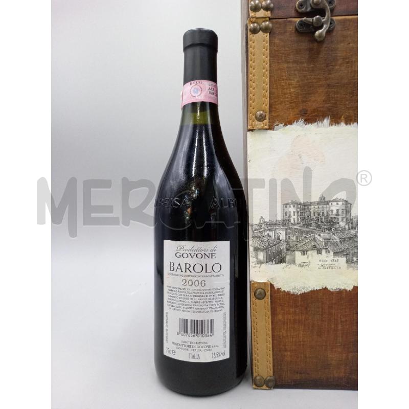 VINO BAROLO GOVONE 2006 CON BOX REGALO LEGNO  | Mercatino dell'Usato Moncalieri bengasi 2