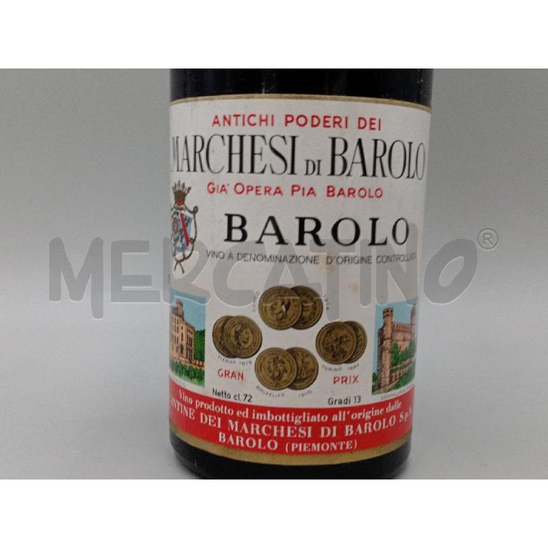 VINO BAROLO MARCHESI 1962 | Mercatino dell'Usato Moncalieri bengasi 2