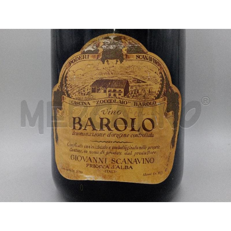 VINO BAROLO PODERI SCANAVINO ZOCCOLAIO 3.750 ML | Mercatino dell'Usato Moncalieri bengasi 2