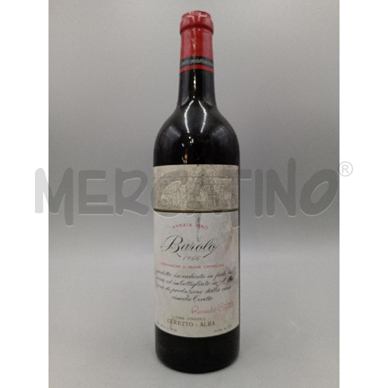 VINO BAROLO RICCARDO CERETTO 1966  | Mercatino dell'Usato Moncalieri bengasi 1