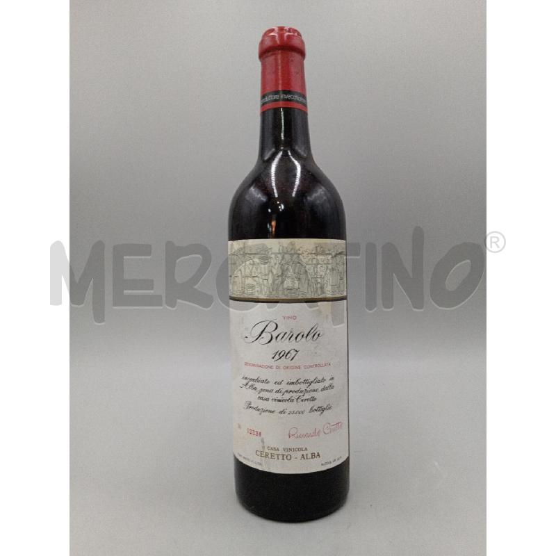 VINO BAROLO RICCARDO CERETTO 1967 DA COLLEZIONE  | Mercatino dell'Usato Moncalieri bengasi 1