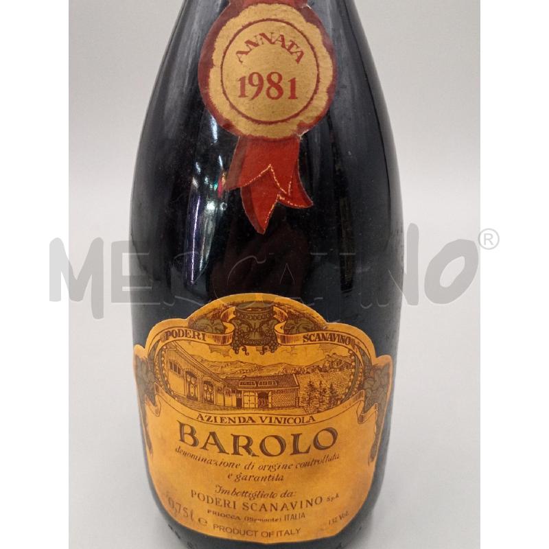 VINO BAROLO SCANAVINO 1981 PRIOCCA | Mercatino dell'Usato Moncalieri bengasi 3