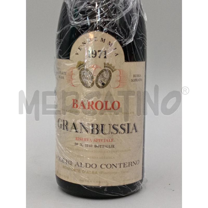 VINO BAROL GRANBUSSIA ALDO CONTERNO RISERVA SPECIALE 1971 | Mercatino dell'Usato Moncalieri bengasi 2