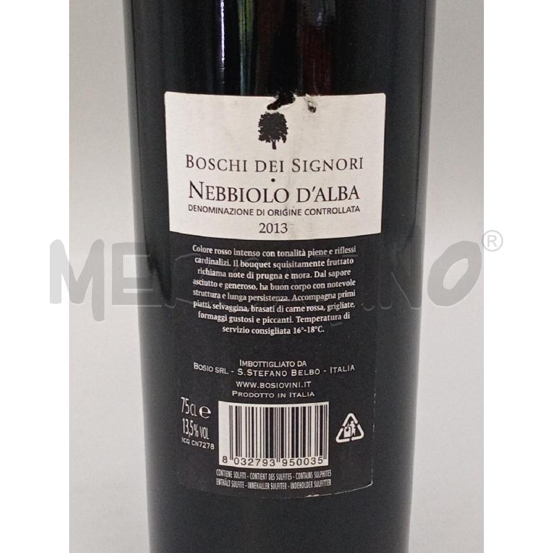 VINO BOSIO NEBBIOLO D’ALBA BOSCHI DEI SIGNORI 2021 | Mercatino dell'Usato Moncalieri bengasi 3