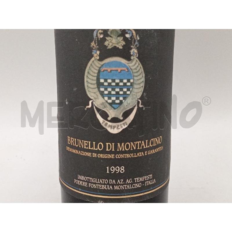 VINO BRUNELLO DI MONTALCINO FONTEBUIA 1998 | Mercatino dell'Usato Moncalieri bengasi 3