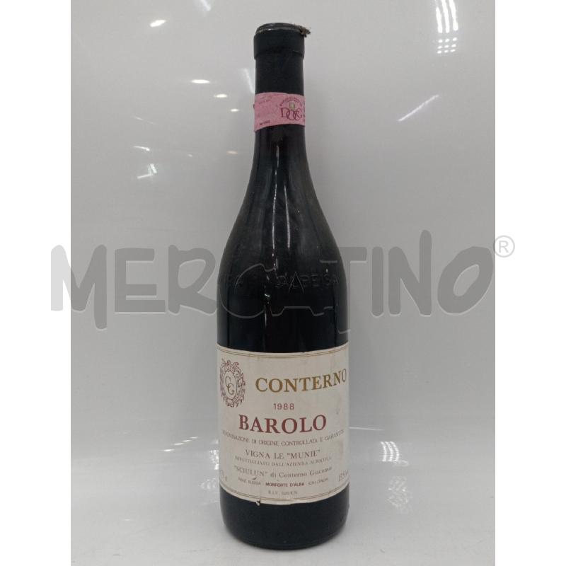 VINO DA ESPOSIZIONE BAROLO 1988 CONTERNO | Mercatino dell'Usato Moncalieri bengasi 1