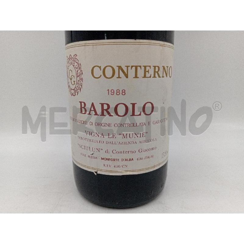 VINO DA ESPOSIZIONE BAROLO 1988 CONTERNO | Mercatino dell'Usato Moncalieri bengasi 2