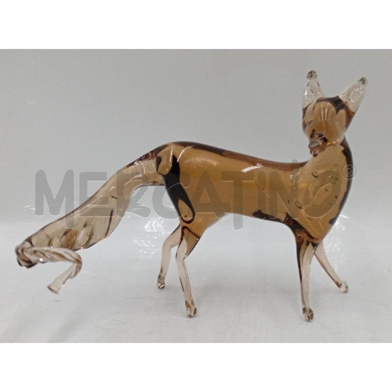 VOLPE VETRO SOFFIATO CM 18 X 12 | Mercatino dell'Usato Moncalieri bengasi 1