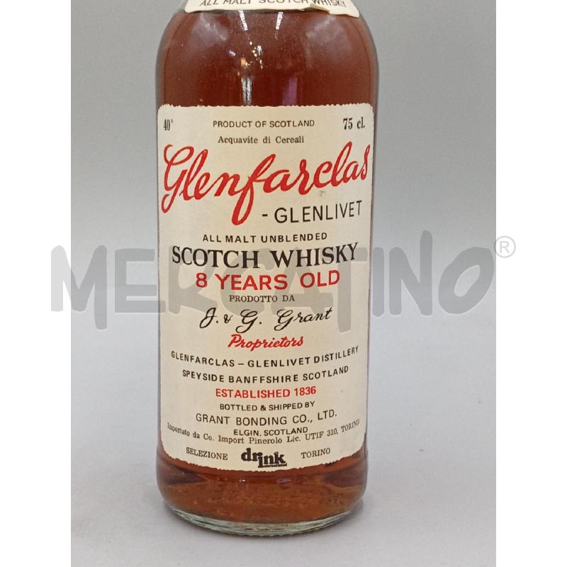 WHISKY GLENFARCLAS 8 YEARS OLD 75CL 40°  | Mercatino dell'Usato Moncalieri bengasi 2
