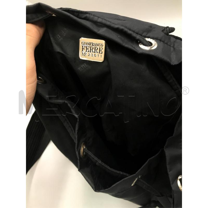 ZAINO DONNA FERRE' NERO TELA VELA | Mercatino dell'Usato Moncalieri bengasi 5