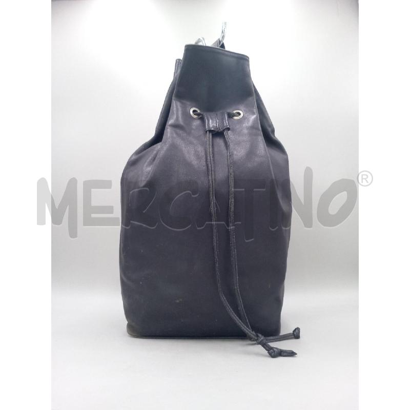 ZAINO DONNA TRATTI PELLE NERA MONOSPALLA | Mercatino dell'Usato Moncalieri bengasi 1