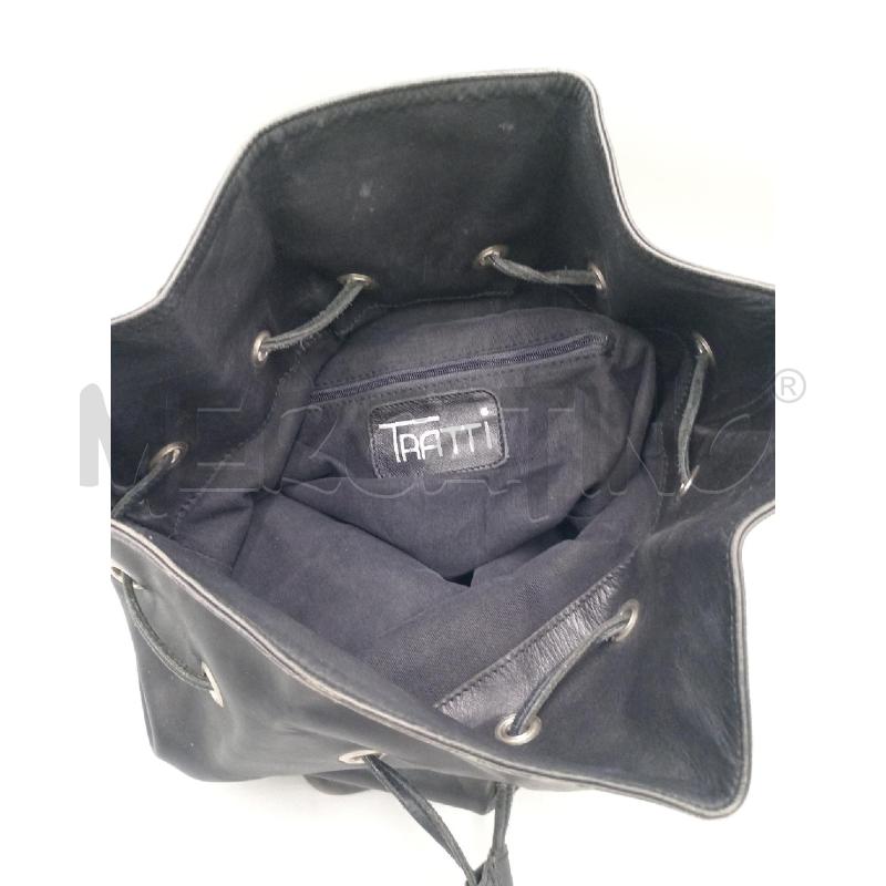 ZAINO DONNA TRATTI PELLE NERA MONOSPALLA | Mercatino dell'Usato Moncalieri bengasi 4
