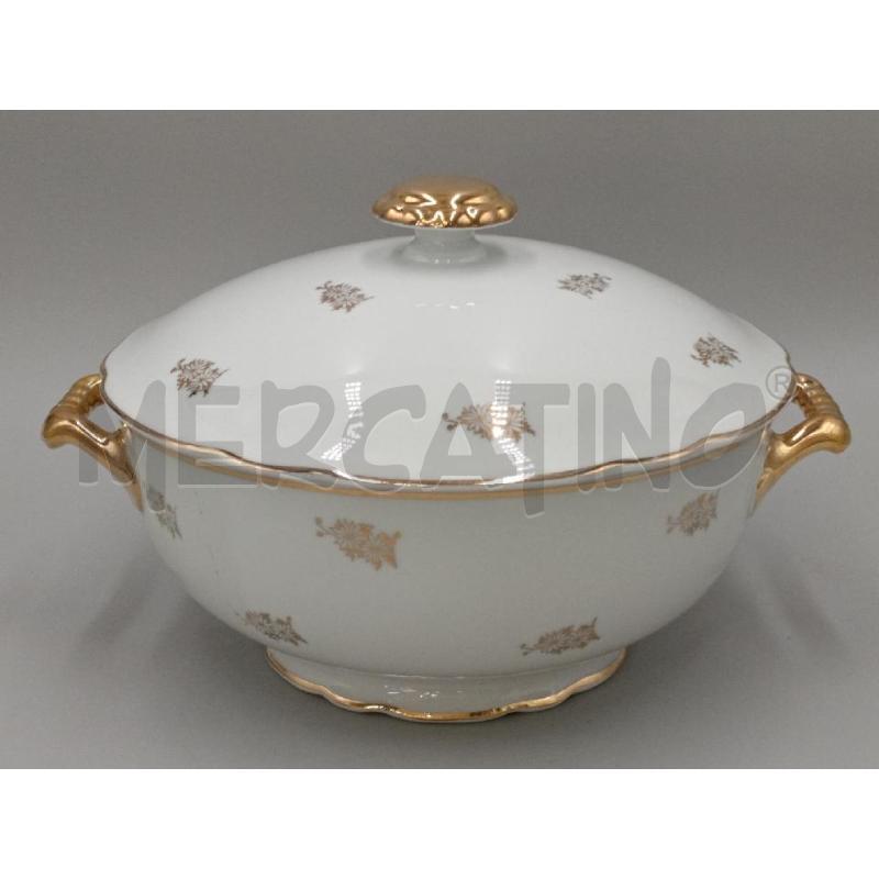 ZUPPIERA GINORI CERAMICA FIORI DORATO | Mercatino dell'Usato Moncalieri bengasi 1