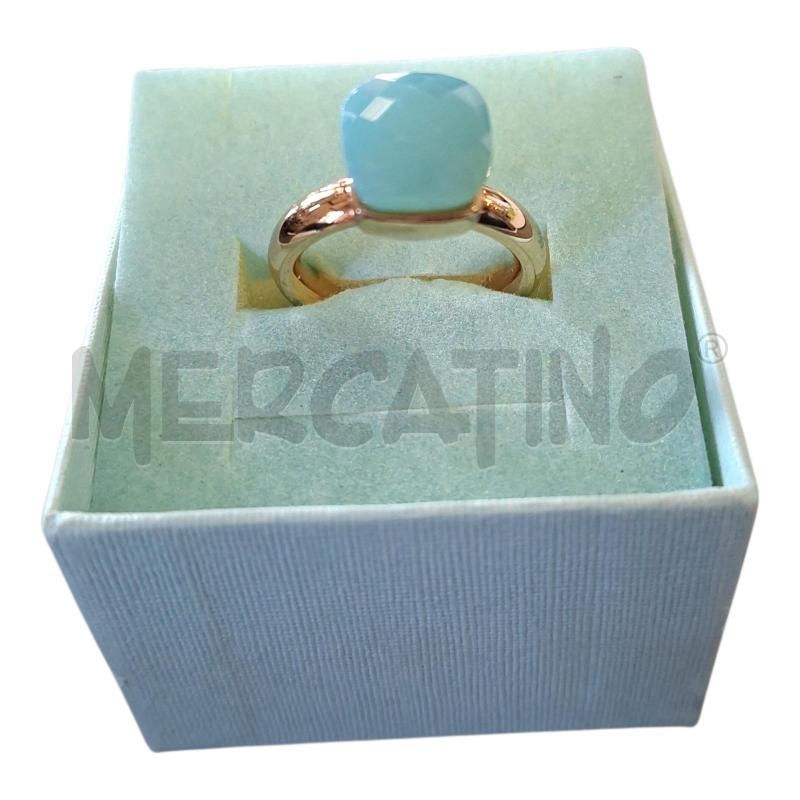 ANELLO DONNA DORATO/AZZ MIS.52 | Mercatino dell'Usato Frossasco 1