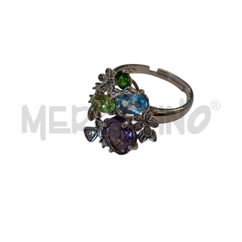ANELLO DONNA LAM BRILL COL FIORELLINI | Mercatino dell'Usato Frossasco 1