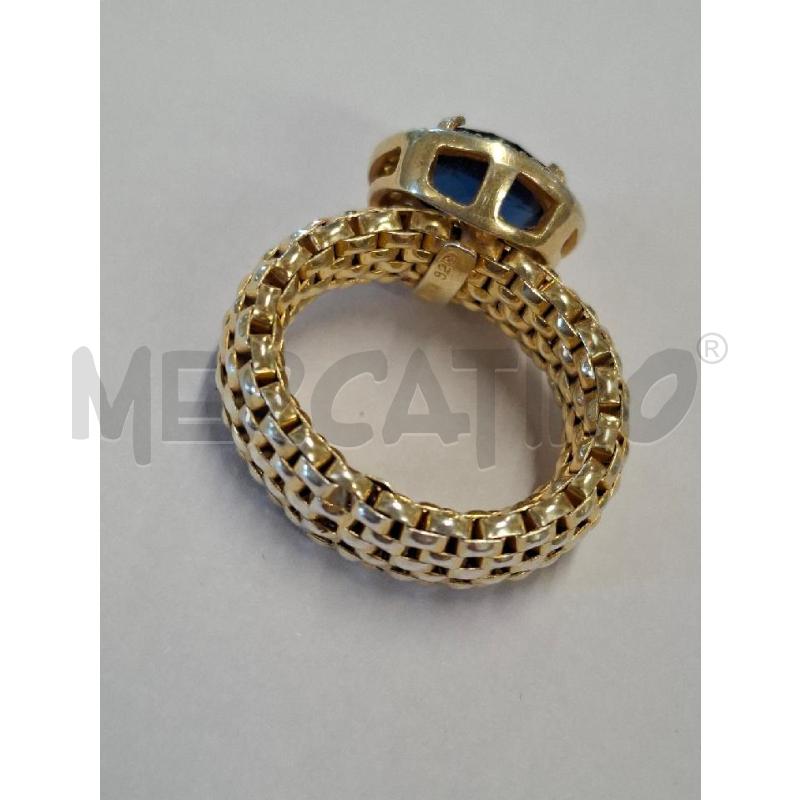 ANELLO DONNA LAM DOR PIETRA BLU | Mercatino dell'Usato Frossasco 2