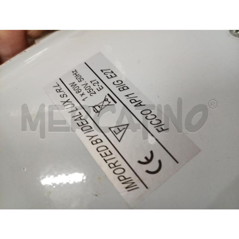 APPLIQUE 35X30X10 VETRO BEIGE IDEL LUX | Mercatino dell'Usato Frossasco 3