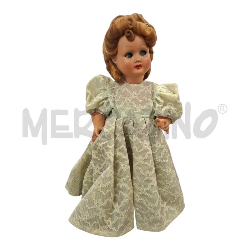 BAMBOLA H40 VINTAGE VESTITO VERDE | Mercatino dell'Usato Frossasco 1