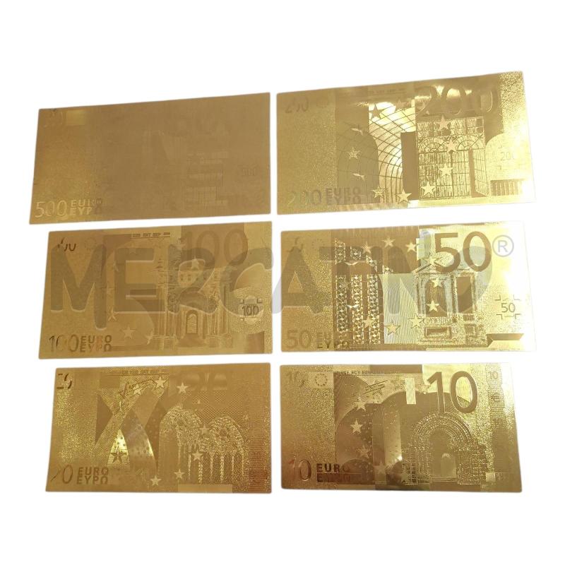 BANCONOTE DA COLLEZIONE EURO DORATI PZ.6 | Mercatino dell'Usato Frossasco 1