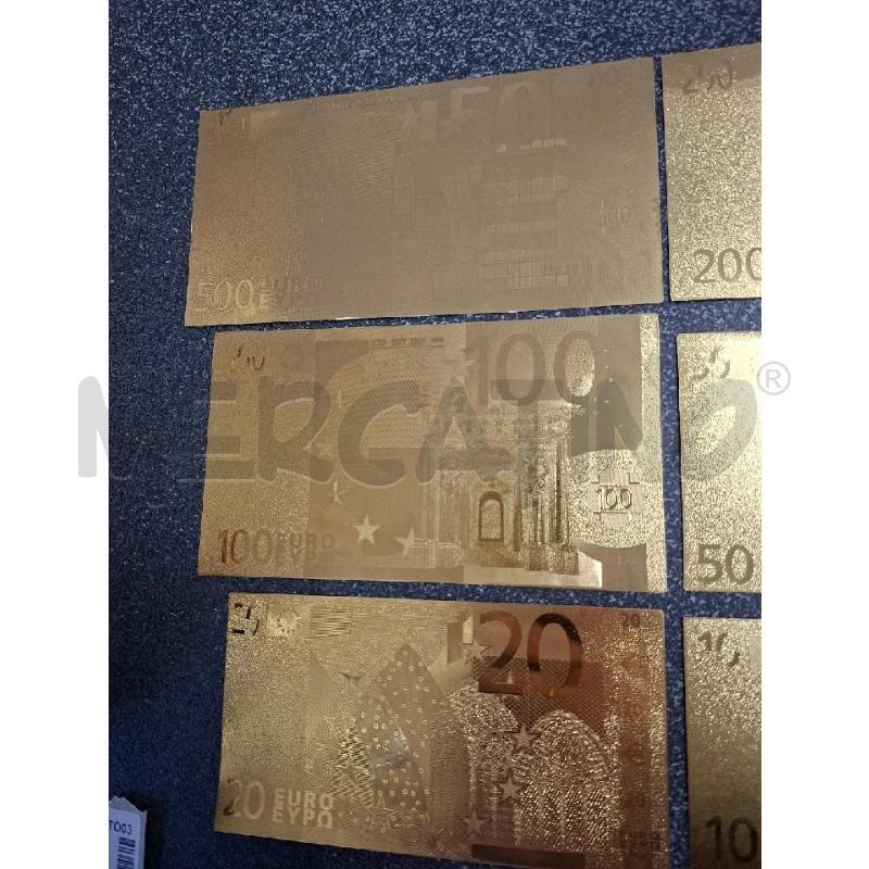 BANCONOTE DA COLLEZIONE EURO DORATI PZ.6 | Mercatino dell'Usato Frossasco 2