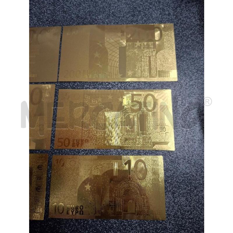 BANCONOTE DA COLLEZIONE EURO DORATI PZ.6 | Mercatino dell'Usato Frossasco 3