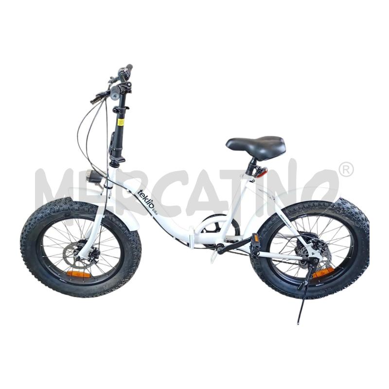 BICI 20P FAT BIANCA TEKLIO PIEGHEVOLE | Mercatino dell'Usato Frossasco 1