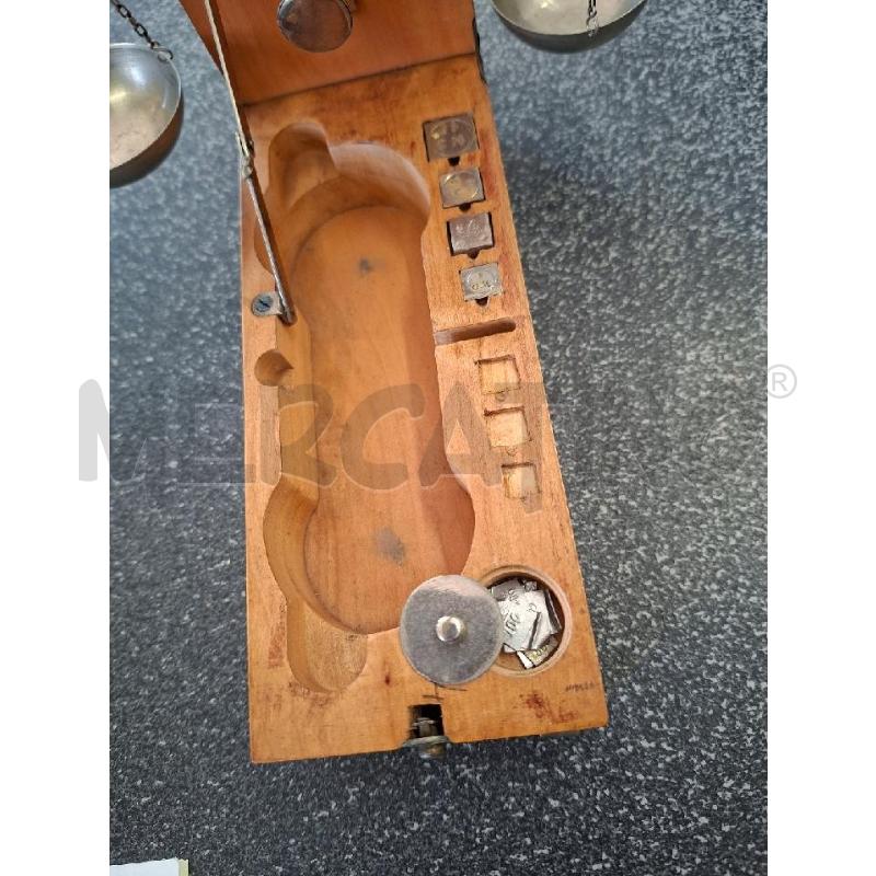 BILANCINO PESA GRAMMI SCATOLA LEGNO | Mercatino dell'Usato Frossasco 2