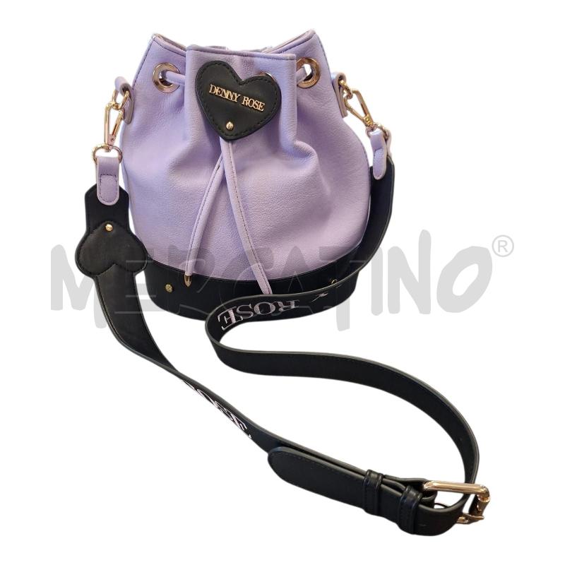 BORSA/SACCA DONNA LILLA NERA DENNY ROSE DIFETTO | Mercatino dell'Usato Frossasco 1