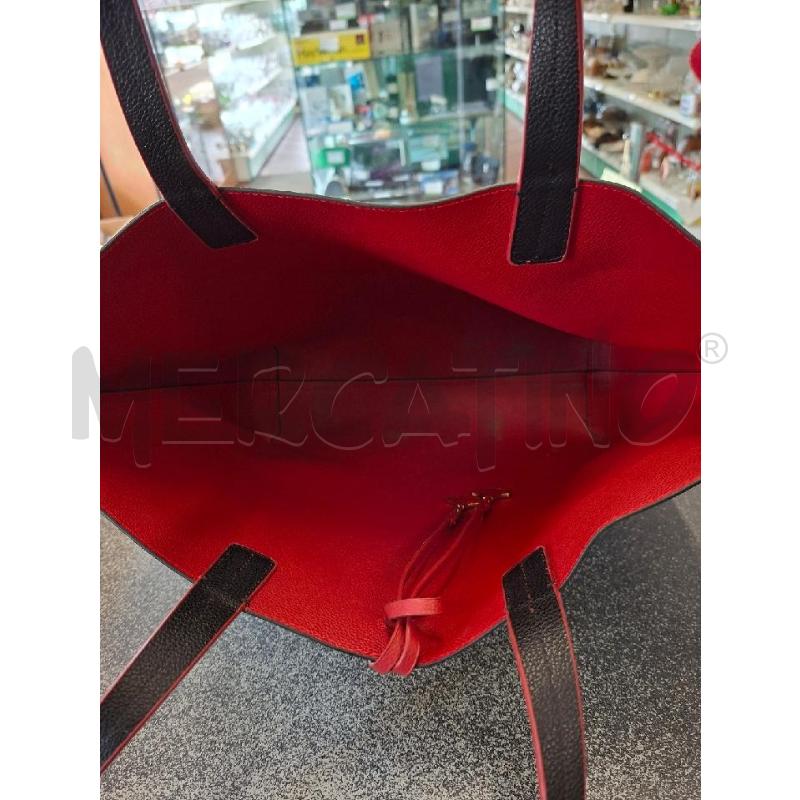 BORSA DONNA 2MAN NERA/ROSSA CAMPO MARZIO 44X30X10 | Mercatino dell'Usato Frossasco 3