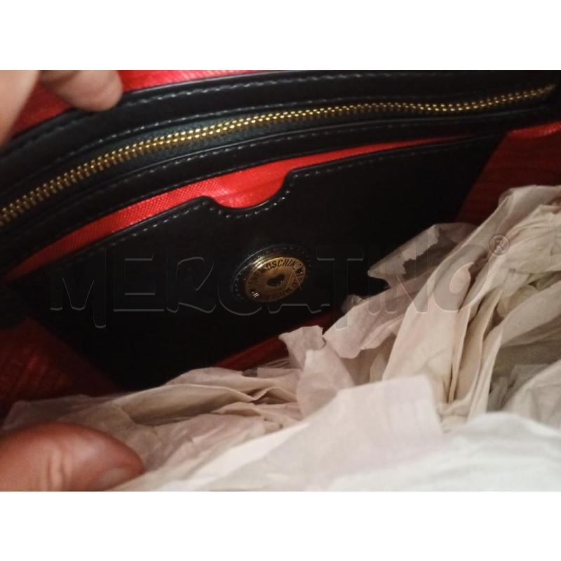 BORSA DONNA 2MAN NERA MOSCHINO CALF PU NERA | Mercatino dell'Usato Frossasco 5