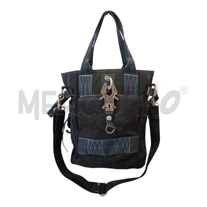 BORSA DONNA 2MAN+TRAC NERA/BLU GG&L 35X35X10 | Mercatino dell'Usato Frossasco 1