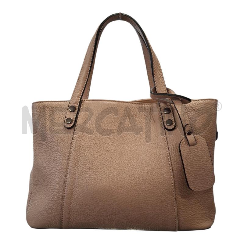 BORSA DONNA 2MAN+TRAC PELLE BEIGE A.LUCHINI 35X14X22 | Mercatino dell'Usato Frossasco 1