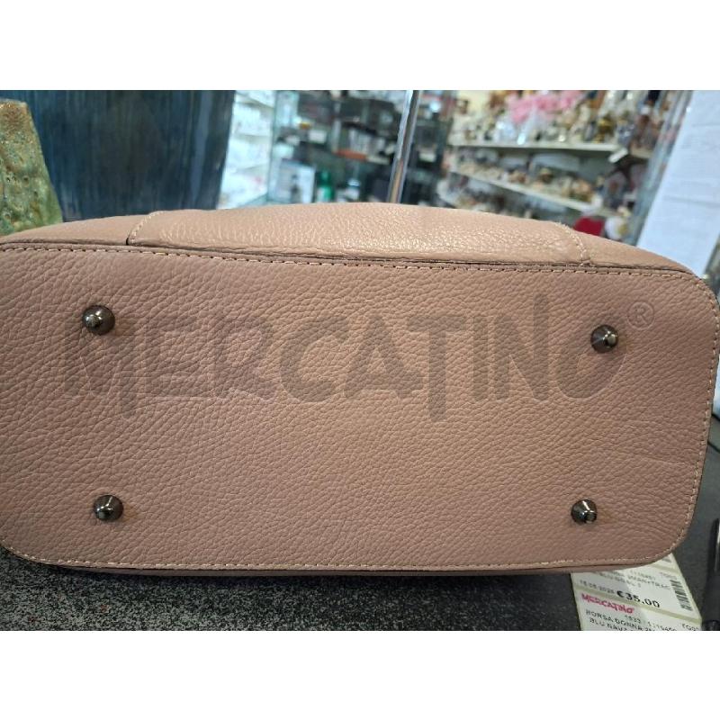 BORSA DONNA 2MAN+TRAC PELLE BEIGE A.LUCHINI 35X14X22 | Mercatino dell'Usato Frossasco 3